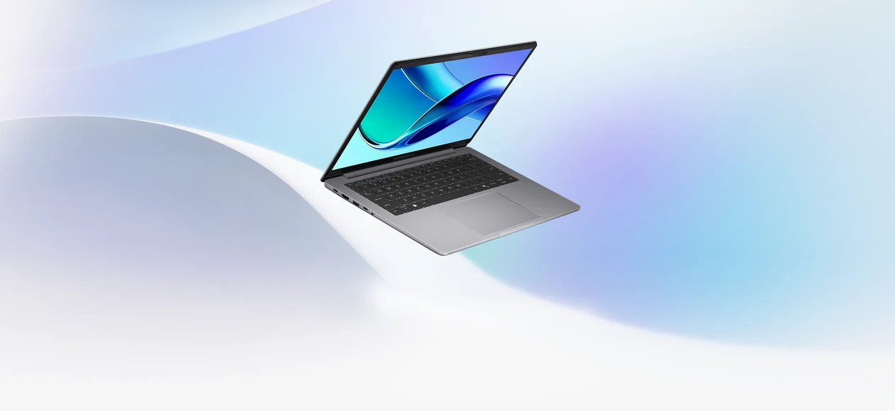 A banner with ASUS ExpertBook P3 G2 in an angled view